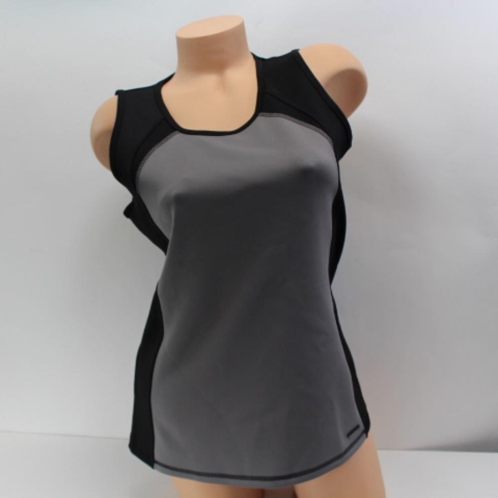 *610 Anne Klein Womens Tank Top Scuba Colorblock - Picture 3 of 6